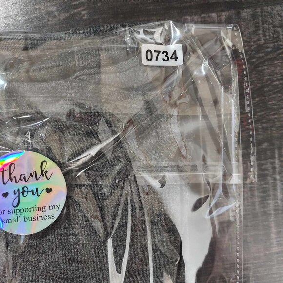 Style & Co. Women's S Grey High Low Beaded Shirt Red Ruby Slipper Witchy - Picture 8 of 8